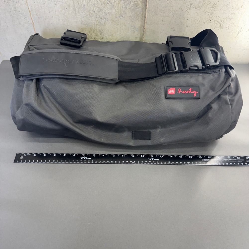 Henty Wingman Bike Commuter Garment Bag Black & Lime Green